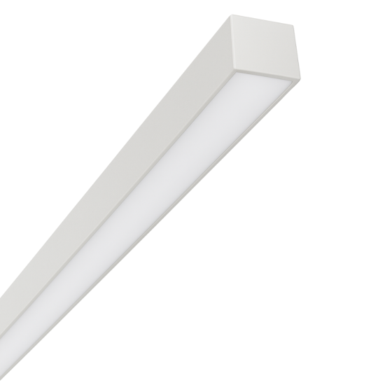 PERFIL SOBREPOR LINEAR IRON 37W DIFUSOR + MODULO 2700 DRIVER ON/OFF 37X1125x35mm