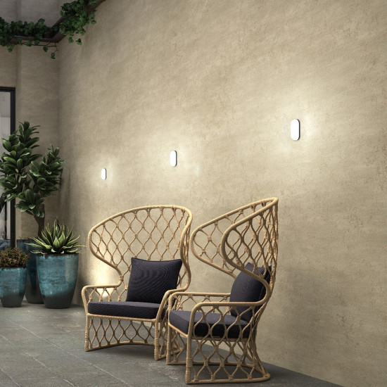 ARANDELA HERMETICA SOBREPOR PT TARTARUGA 15W  BV 200x100x48mm
