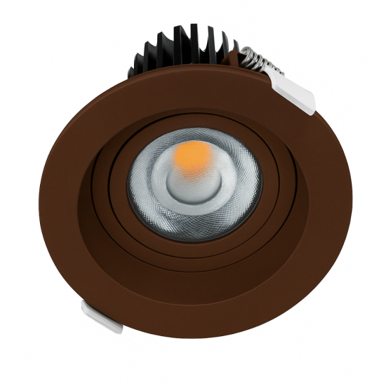 SPOT DECOR EMBUTIR RD ATRIA 5W LENTE BLACK 36º Ø70x84mm