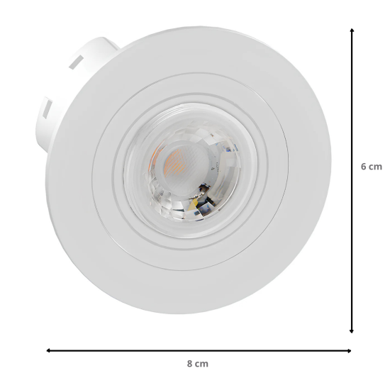 SPOT DECOR DE EMBUTIR ATRIA 3.5W RD LED PAR11 36º Ø80X60mm