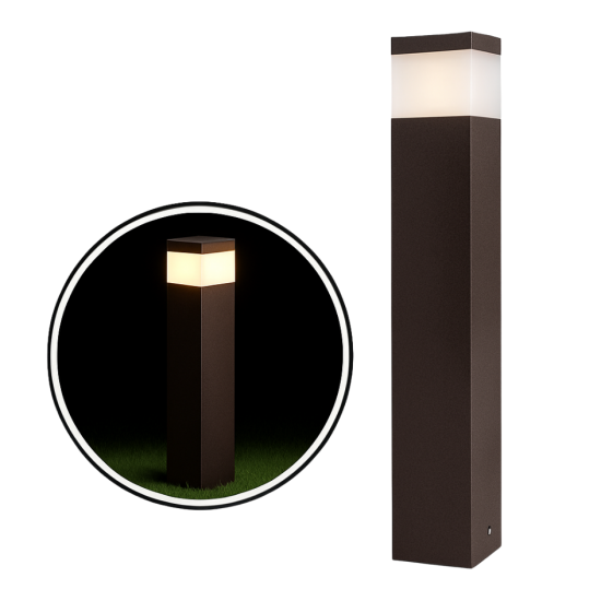 BALIZADOR DECOR DE SOBREPOR 9W 75x75x500mm