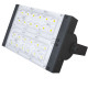 PROJETOR EXTERNO LED BUBBLE PT 74W MODULO LED 5050 12L + LENTE 120º IP65 + DRIVER BLINDADO 2100mA 219x144x155mm