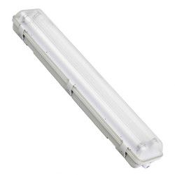 LUMINÁRIA INDUSTRIAL DE SOBREPOR HERMETICA ALUMEN LAMP LED 2xT8 IP65  89x1276x58mm