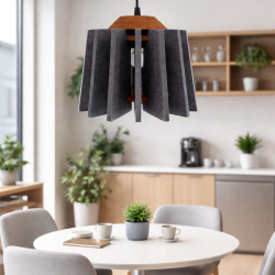 PENDENTE DECOR ESPECIAL RD LASLY-G 30W ALETAS ACUSTICAS Ø600x405mm