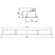 LUMINÁRIA COMERCIAL EMBUTIR BR MERAK 2P 100x1243x55mm