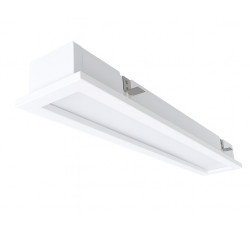 LUMINÁRIA COMERCIAL EMBUTIR BR MERAK 1P 100x620x55mm