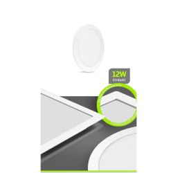 PAINEL LED DE EMBUTIR RD BR ALPHA 12W Ø168x24mm