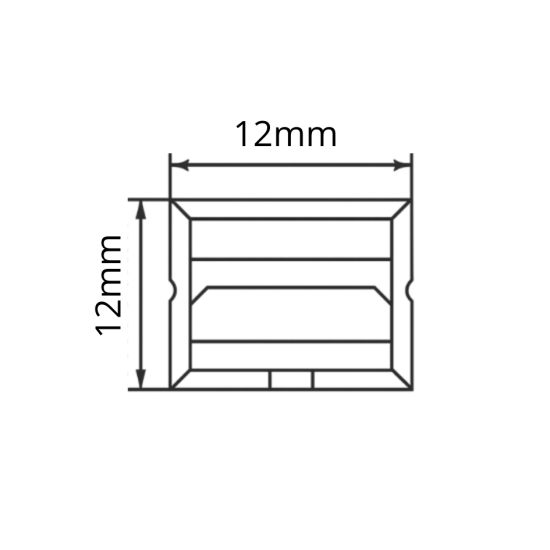 CJ PERFIL FLEXIVEL DE SOBREPOR SILICONADO 12.5W/m 12x12mm