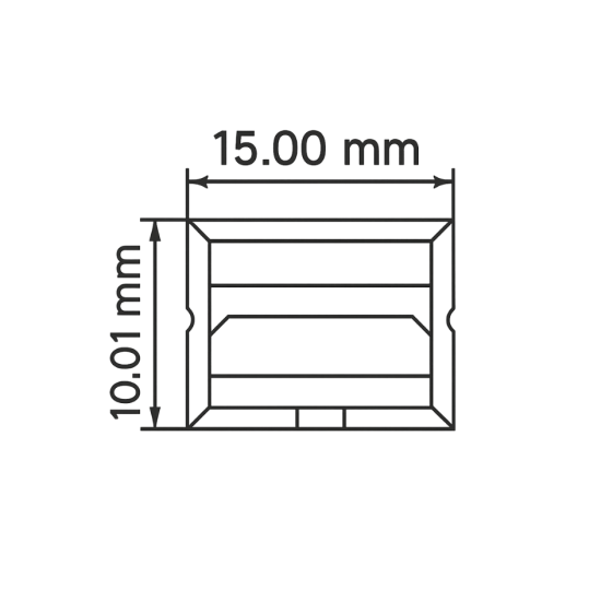 CJ PERFIL FLEXIVEL DE SOBREPOR SILICONADO 18W/m 15x10mm