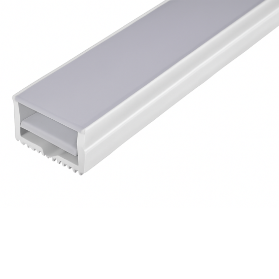 CJ PERFIL FLEXIVEL DE SOBREPOR SILICONADO 18W/m 15x10mm