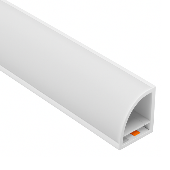 CJ PERFIL FLEXIVEL DE SOBREPOR SILICONADO 45º 18W/m 16x16mm