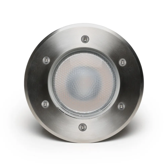 EMBUTIDO DE SOLO LED 12W AÇO INOX IP67 Ø155x140