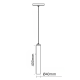 PENDENTE DECOR TUBE 3W Ø40x400mm